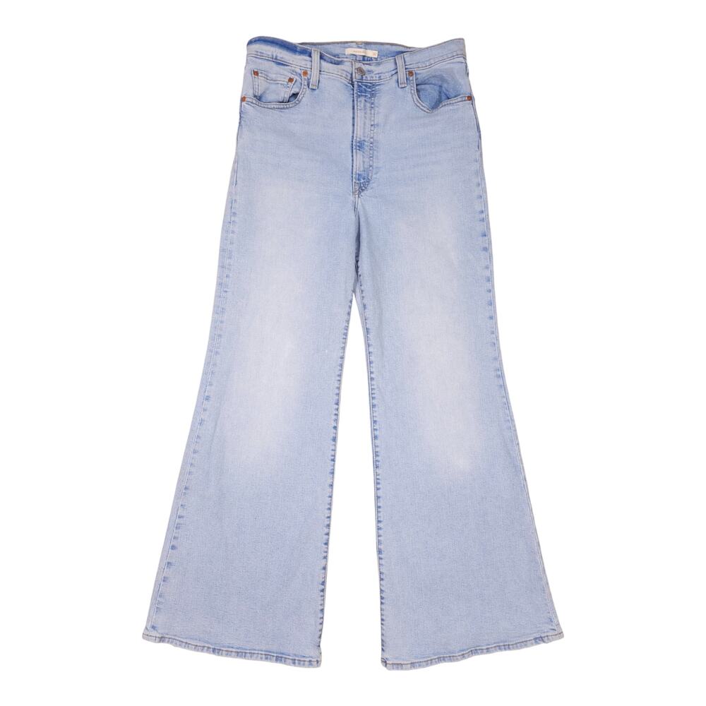 Levi's Ribcage Bell Light Wash Blue Sz 32